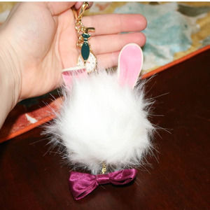 Disney Alice in Wonderland White Rabbit Keychain